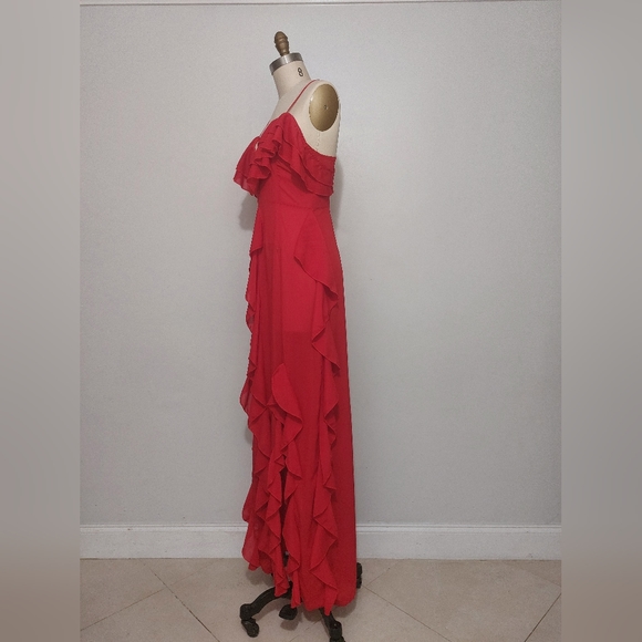 Pretty Little Thing Ruffle Maxi Dress - Picture 3 of 5